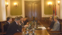 9 April 2013 The members of the Parliamentary Friendship Group with Norway in meeting with the Norwegian Ambassador to Serbia